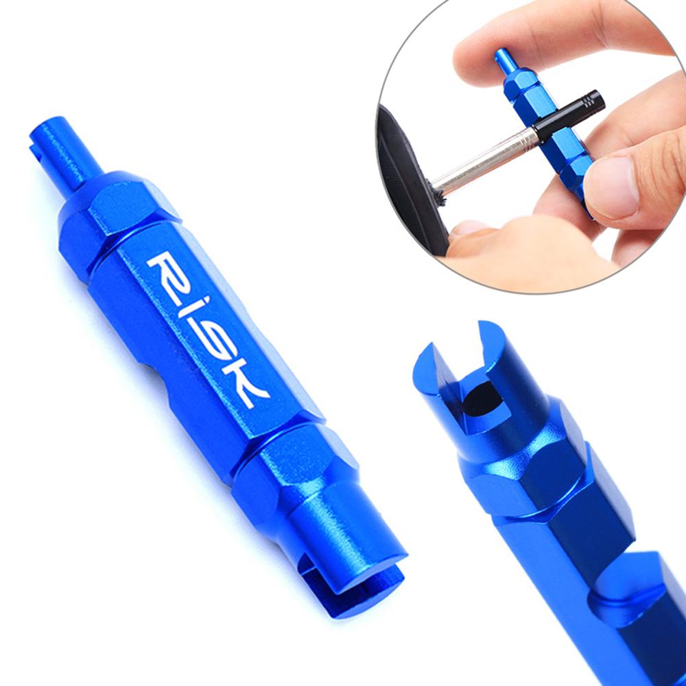 RISK Bicycle Valve Core Removal Tool for Schrader Presta Extender Bike Tube Tire Valve Tool. 