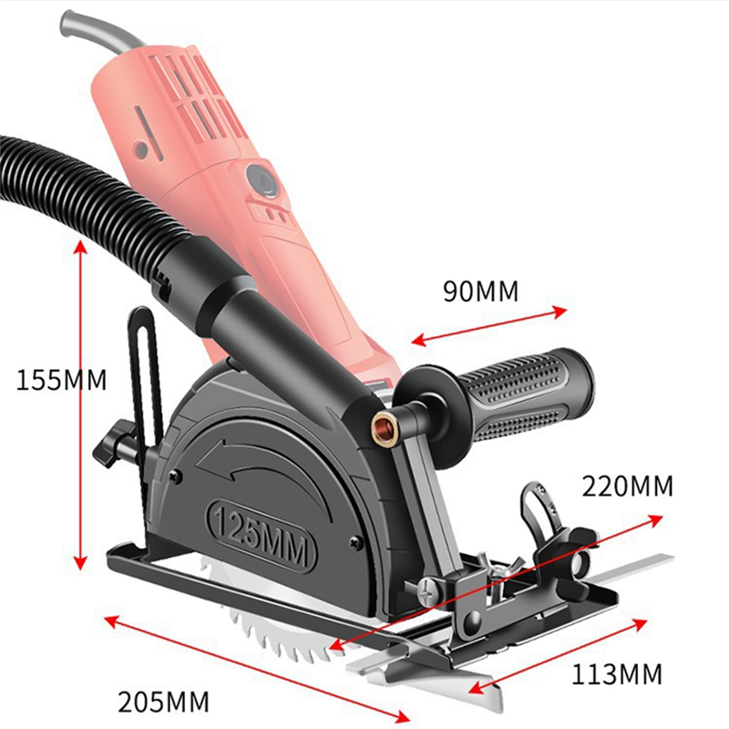 Hand Angle Grinder Converter Stand to Cutter Adjustable Grinder Bracket to Cutting Woodworking Table Tool with Guide Ruler. 
