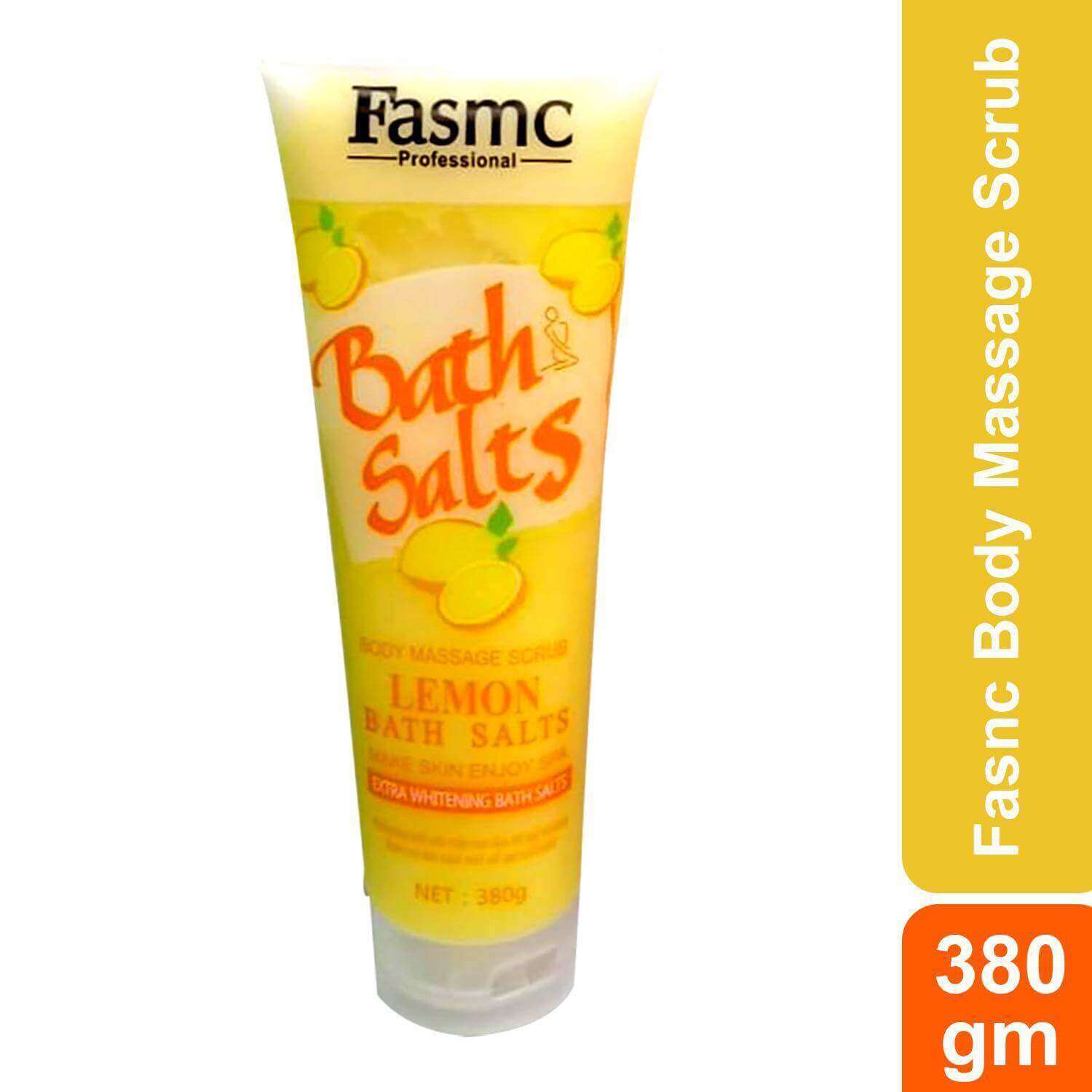 Fasmc Bath Salts Body Massage Scrub Lemon 380gm