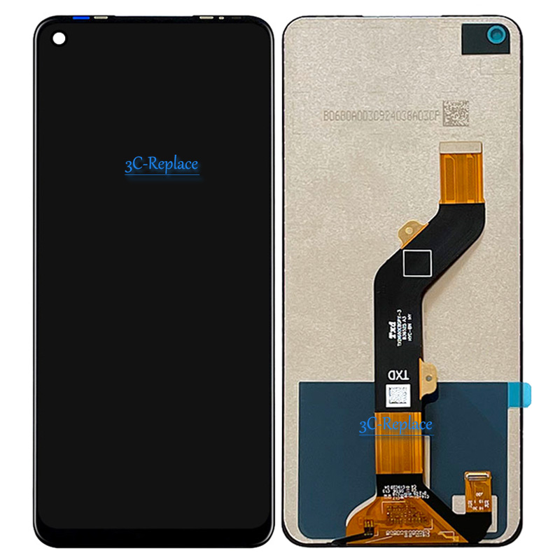 Tested Black 6.8inch For Tecno Pova LD7 LD7j LCD Display Touch Screen Digitizer Assembly Panel Replacement / With Frame. 