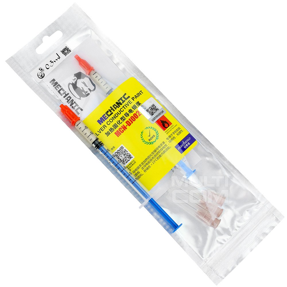 Mechanic MCN-DJ002 Silver Conductive Slurry Injector 0.2 0.3 0.4 0.5 0.7 1.0ML Electrically Paste Adhesive circuit Maintenance tool. 