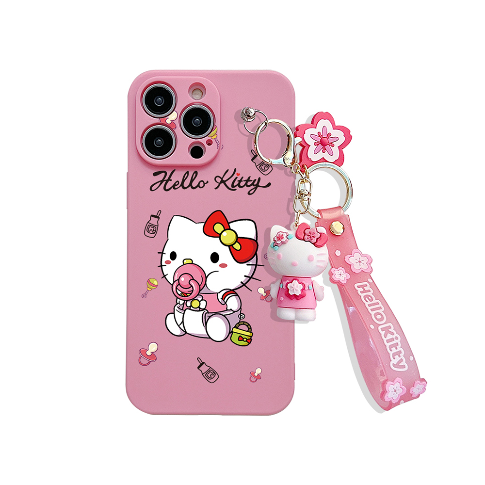 My Melody Soft Cover Case With Keychain For Xiaomi Redmi Note 8 8T 9 9A 9i 9C 10A 9T 10 10C 10X 11 11e 12 12C 13C 13R Pro 5G. 