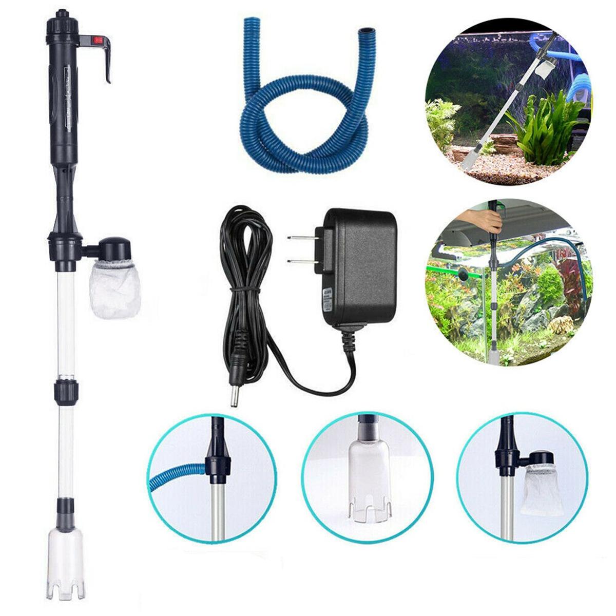 【Atoztide Store】avel Cleaner For Aquarium Fish ank Automatic Vacuum Water Changer specification:US rd 110V (with