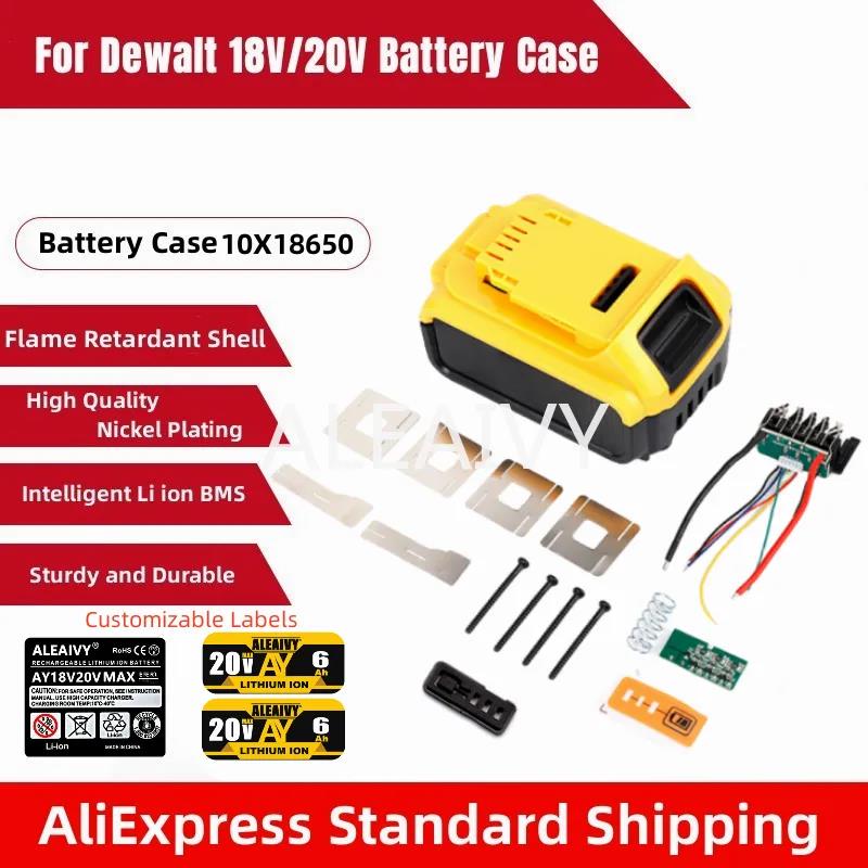 10 X 18650 Li-ion Battery Case Charge Protection Circuit Board 18V 20V Baterry for Dewalt DCB183 DCB200 Li-ion Battery Case