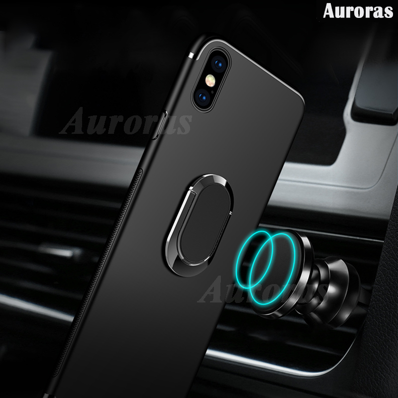 Phone cover For Sharp Aquos R8 Pro case shell Soft Silicone Metal Ring Kickstand Bracket 360 Degree Rotation Car Holder For Sharp Aquos R8S Pro Cases Housing. 
