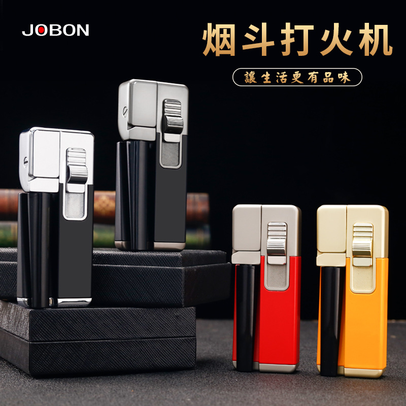 New Authentic JOBON Oblique Fire Pipe Lighter Personalized Creative Foldable Multi-Purpose Pipe Integrated Dual-Use. 
