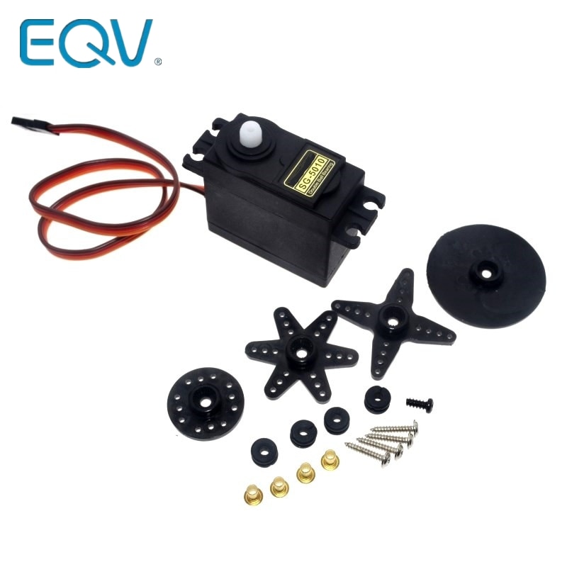 【happy one】SG5010 3KG 5KG High Servo Motor RC Helicopter Airplane Boat for Arduino UNO R3 MG90S. 