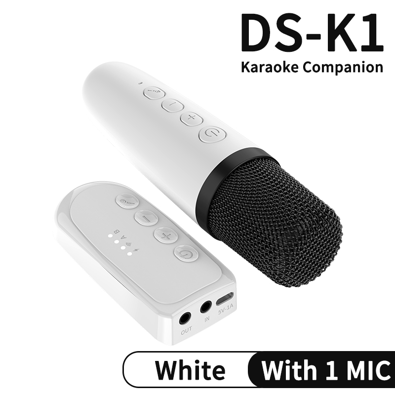 Wireless Karaoke Companion Bluetooth 5.3 Dynamic Microphone KTV DSP Mixer System 3.5MM AUX Type-C Amplifier Host For Speaker Car. 