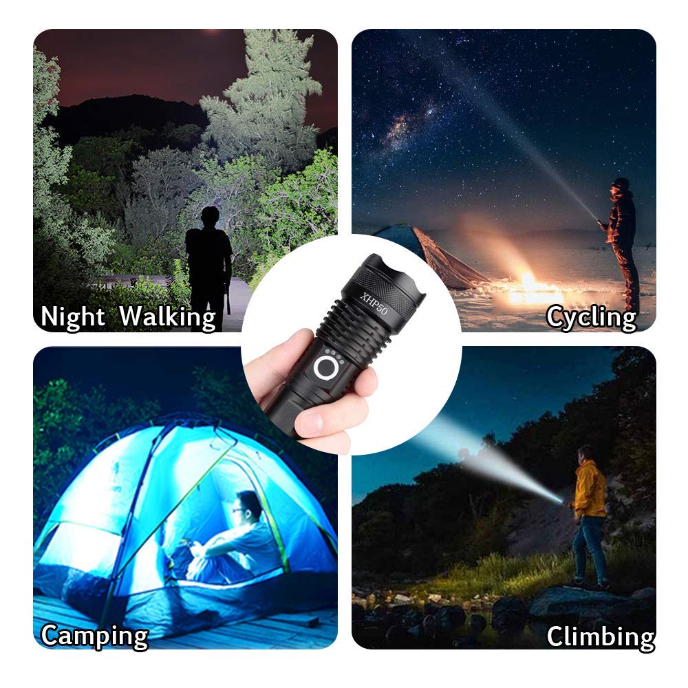 Supfire M6/M6-S LED 3000 Lumens Rechargeable LED Multi Function Ultra Bright Torch Light Use 18650 4Pcs. 