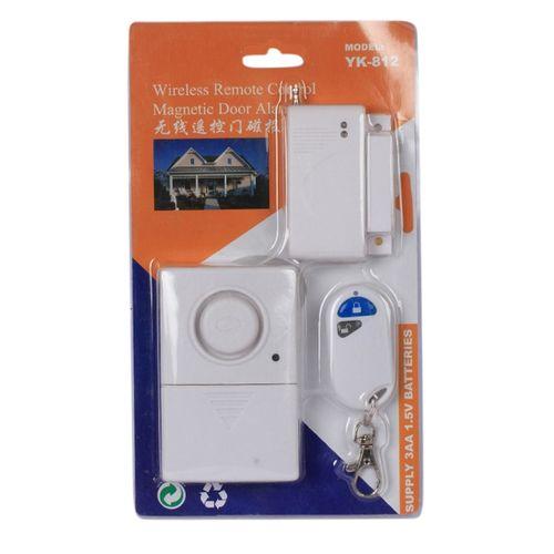 YK-812 Wireless Remote Control Magnetic Door Alarm - White