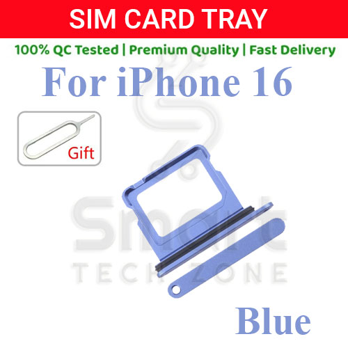 Apple iPhone 16/16 Pro/16 Pro Max Dual Sim Tray Slot with Sim Ejector Pin Replacement Part. 
