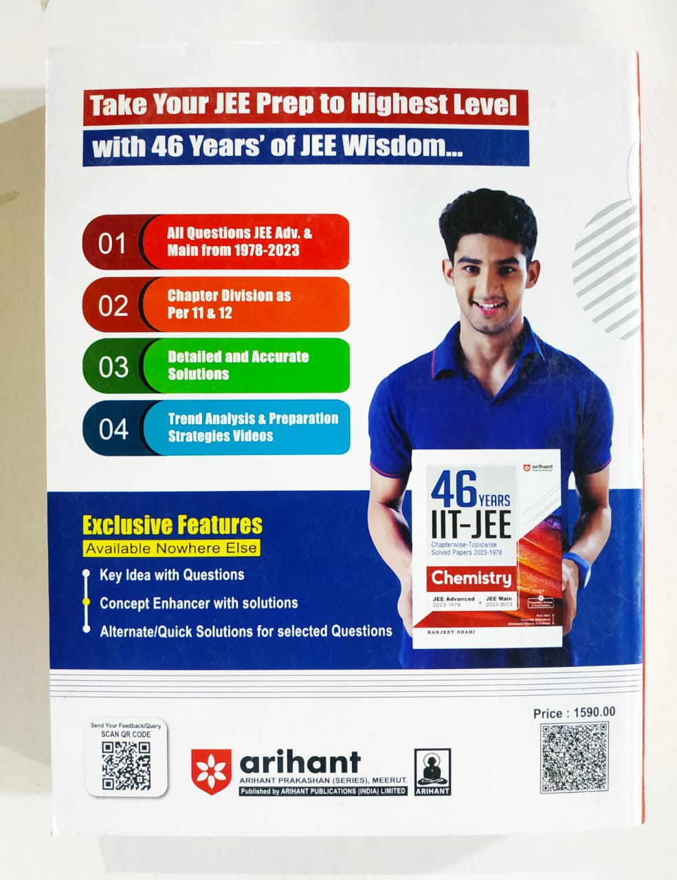 46 Years Chapterwise Topicwise Solved Papers (2021-1979) IIT JEE Chemistry. 
