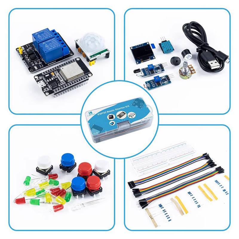 Kit ESP32 ESP-32S WIFI I OT Development Board for Project Learning Kit Basic Kit with Tutorial DIY Kit. 