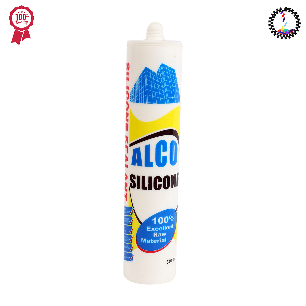 Alco Silicon Sealant/300gm/Silicon Gum/Rubber sealant/Hardware tools