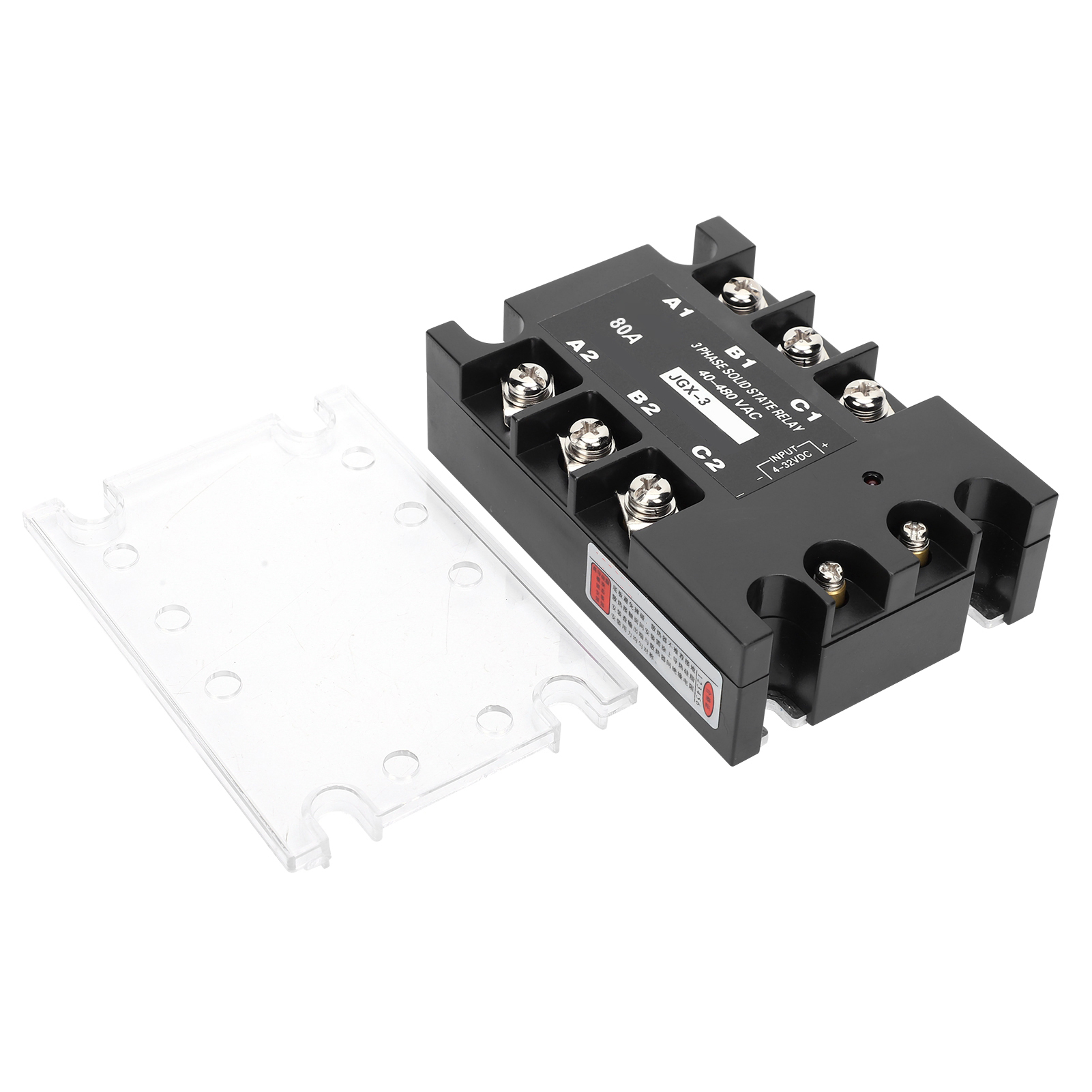 Solid State Relay 3‑Phase SSR Controller Industry Medium Low Voltage Equipment DC‑ 40‑480VAC JGX‑3. 