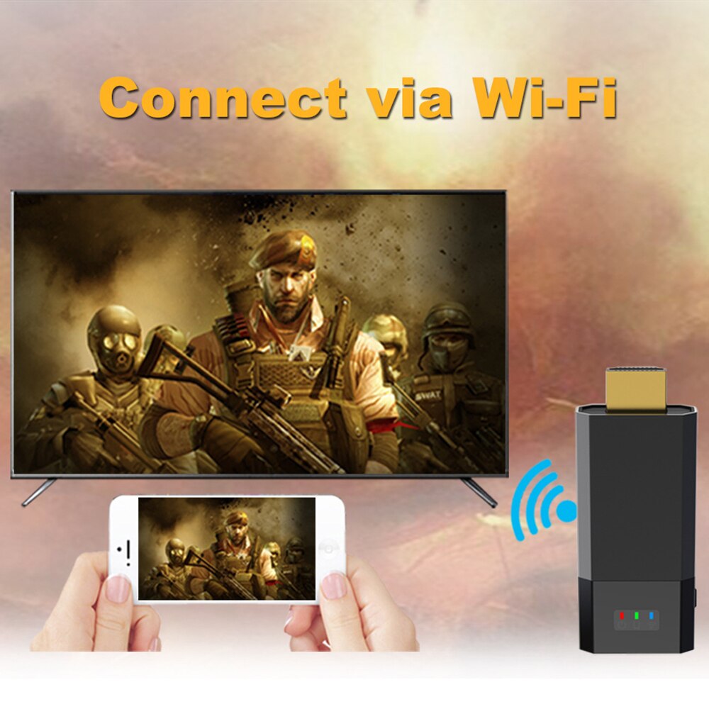 Wireless Display Dongle HDMI-compatible Adapter TV Stick Wifi Miracast Dongle Receiver Support Android Windows IOS. 