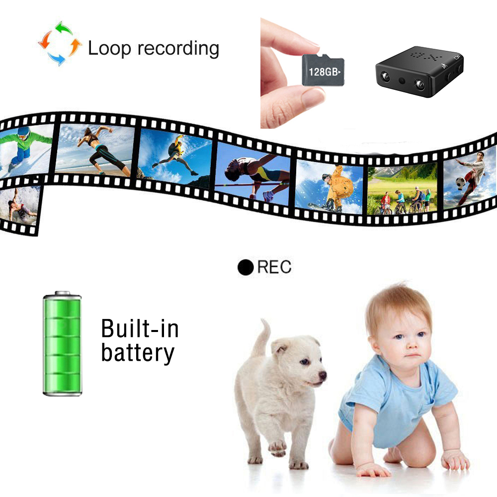 Mini Camera XD IR-CUT Smallest Full HD 1080P Home Security Camcorder Infrared Night Vision Micro cam DV DVR Motion Detection. 