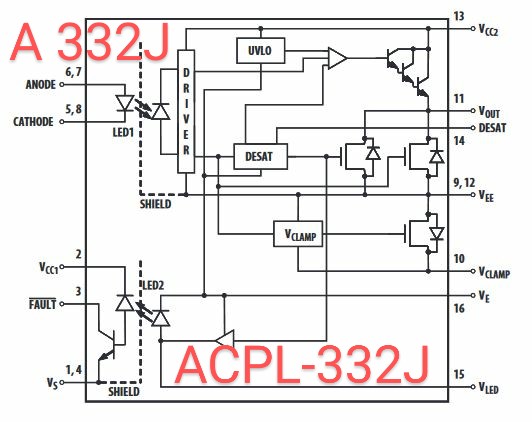 2Pcs New ACPL-332J Optocoupler, A 332J Optocoupler, A332J Optocoupler, ACPL 332J Optocoupler. 