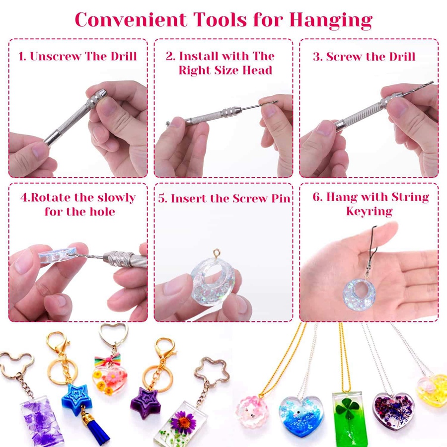 Resin Molds, 149 Pieces Silicone Resin Casting Molds and Tools Kit. 