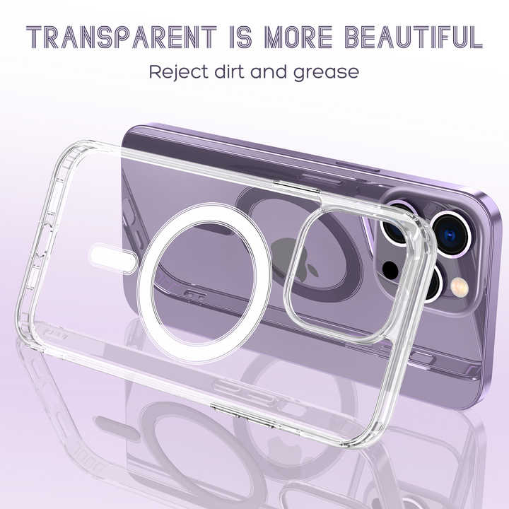 For Apple iPhone 15/15Pro/15 Pro Max/15 Plus Magsafe Clear Case - New Premium Quality Magnetic Magsafes Wireless Charging Transparent Clear Phone Case For iPhone 15/15Pro/15 Pro Max/15 Plus. 