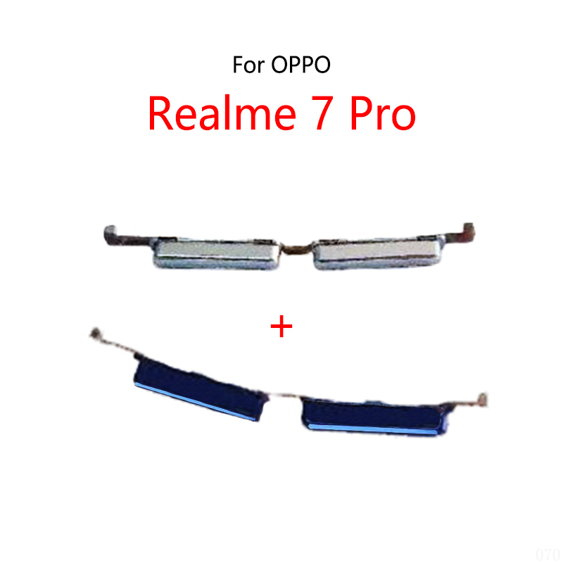 Volume Button Out Side Key For Realme 7 Pro RMX2170 External Side Buttons (Blue). 