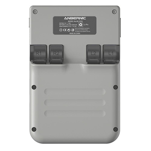 ANBERNIC RG353VS Retro Game Console, 64GB TF Card ,16GB Linux, 1GB LPDDR4, Moonlight Streaming - Grey. 