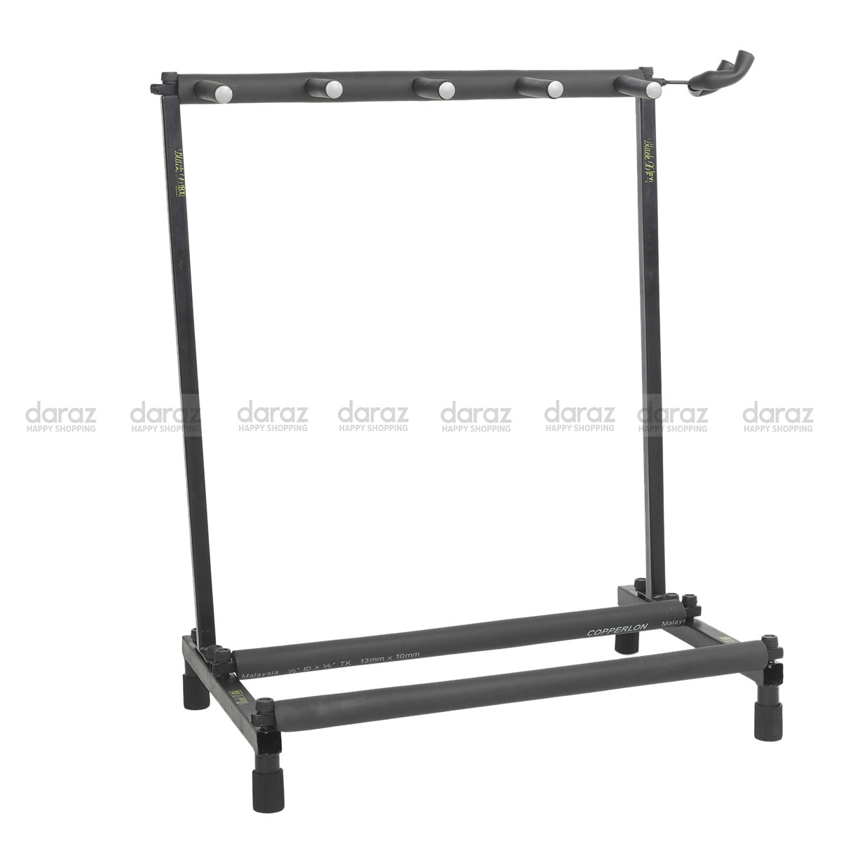 Multiple guitar stand rack with attachable ukulele hanger(4 capacity). 