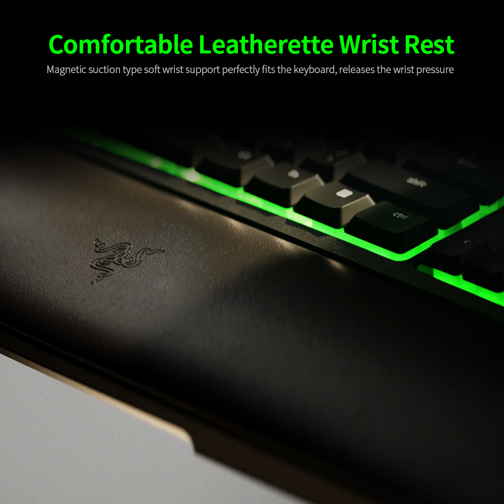 Razer Ornata V2 Wired Keyboard RGB Gaming Keyboard with Hybrid Mecha-membrane Switch Multimedia Keys Razer Chroma RGB Wrist Rest. 
