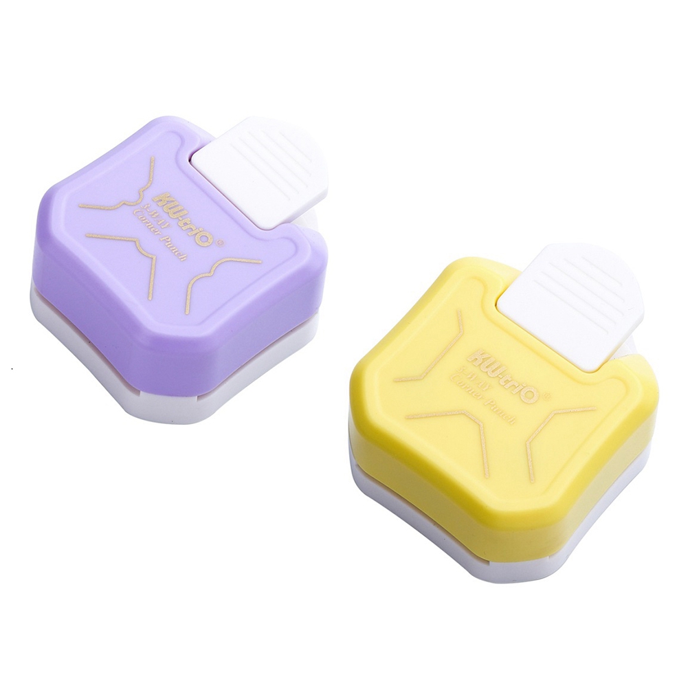 Pattern Corner Punch 2 Pieces 3 in 1 Corner Cutter 3 Shapes Hole Punch Paper Pattern Cutter Craft