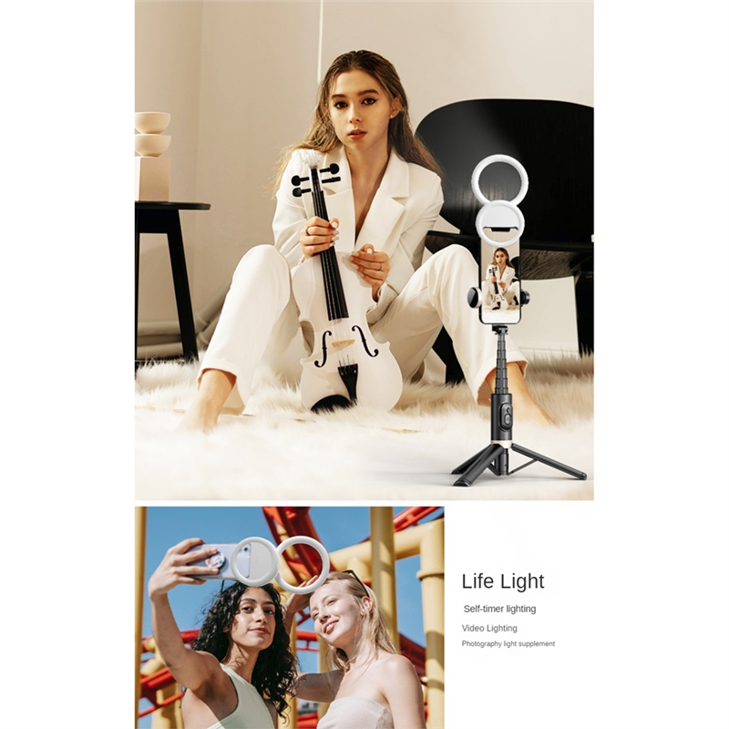 Cell Phone Beauty Convenient Portable Selfie Multi-Angle Fill Light Multi-Functional Live Fill Light Durable White