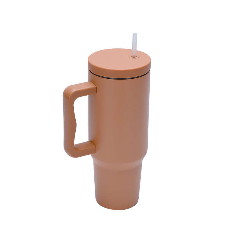 40oz 304 stainless steel insulated cup 1200ml large capacity straw