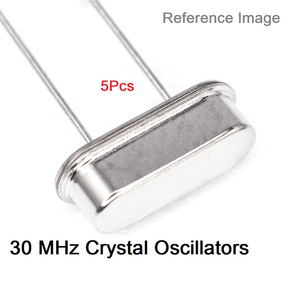 3Pcs- 30MHz Crystal Oscillators 30.000MHz Mini Passive Resonator 30.000MHz Inline Feet Passive Components 2 Pin Leads Connections Leg
