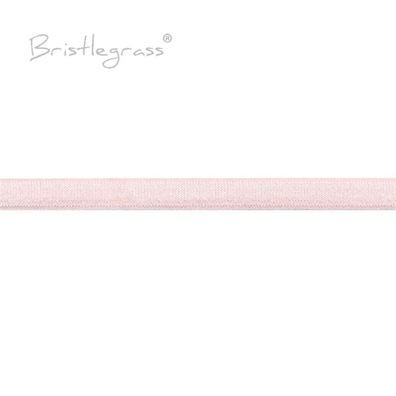 BRISTLEGRASS 10 Yard 3/8 10mm Solid Spandex Satin Band Shiny Non-foldover Elastic Headband Bra Strap Dress Lace Trim DIY Sewing. 