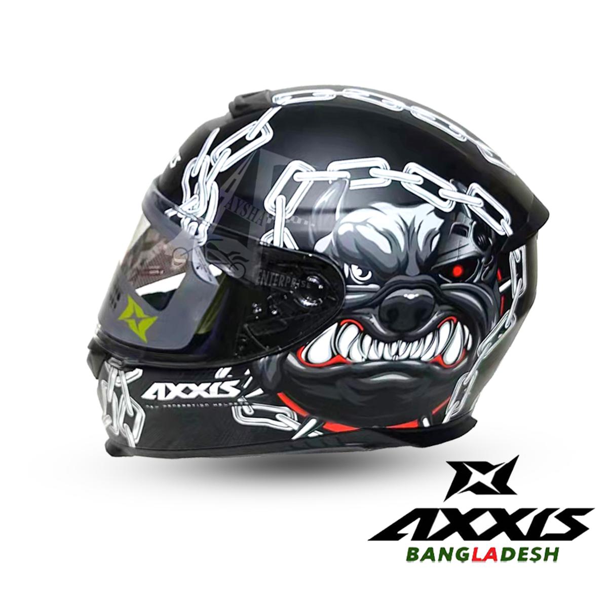 Full Face Axxis Eagle Cyber Bull A1 Matt White