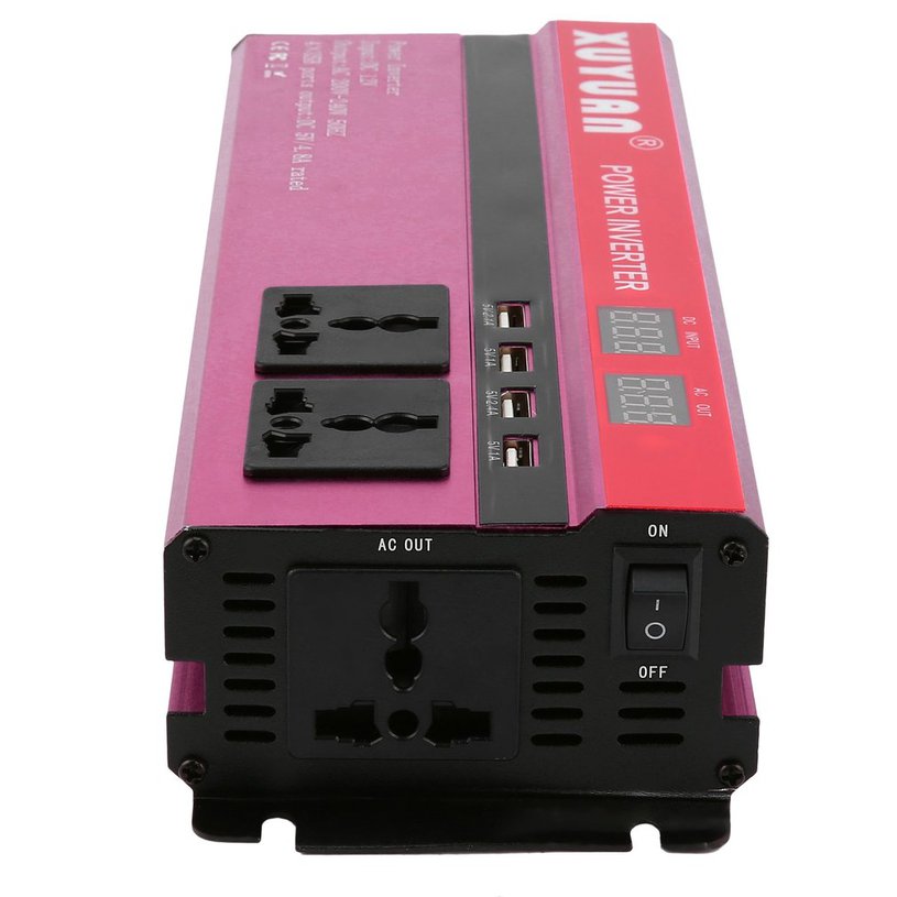 LALA 6000W Solar Power Inverter  12V to  220V LED Display Sine Wave Converter. 