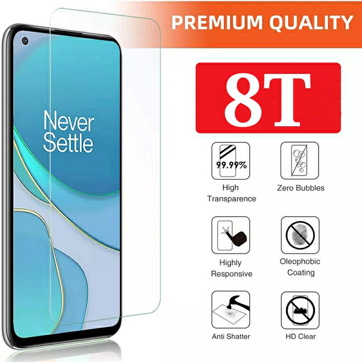 OnePlus 8T Tempered Glass Screen Protector Scratch Proof 1+ 8t