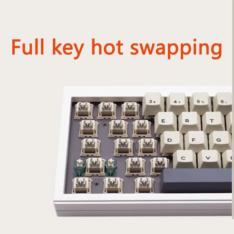 Cidoo V65 V2 Customized Gasket Aluminum Tuotuo Mechanical Keyboard Bluetooth Wireless Via Portable Hot Plug 65 Office Games Gift. 