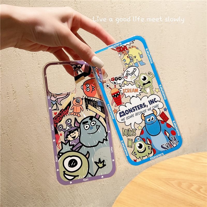 For OnePlus Nord N30 SE Case Simple Cartoon Monsters with Soft Silicone and Transparent Anti Knock Properties for One Plus Nord N30 SE Back Cover. 
