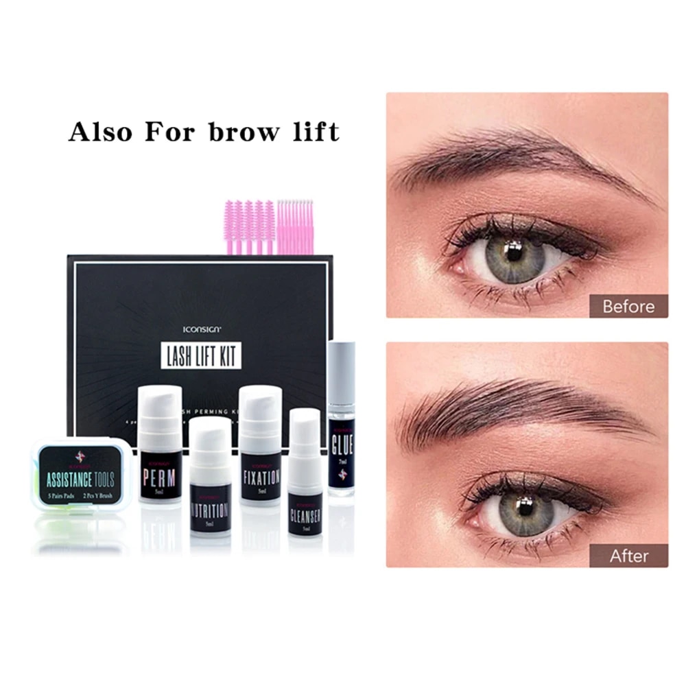 Luxe Lash Lift Kit,Eyelash Curlers Liftting Tint Kit at Home,Eyelash Perm Brow Lamination Kit,Semi Permanent Curling Perm Wave. 
