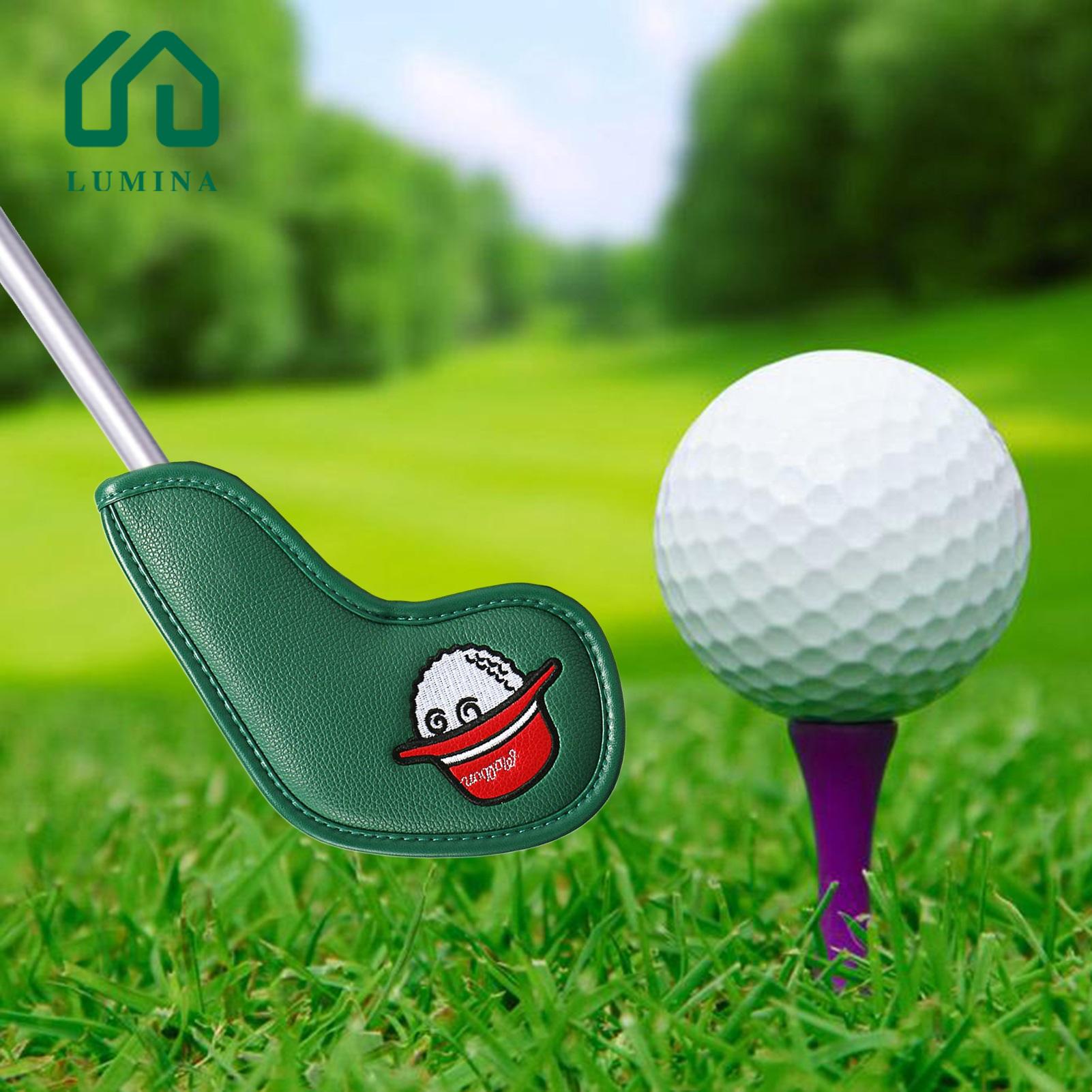 Lumina Golf Club Cover Delicate Embroidery Solid Color Golf Iron Head Cover. 