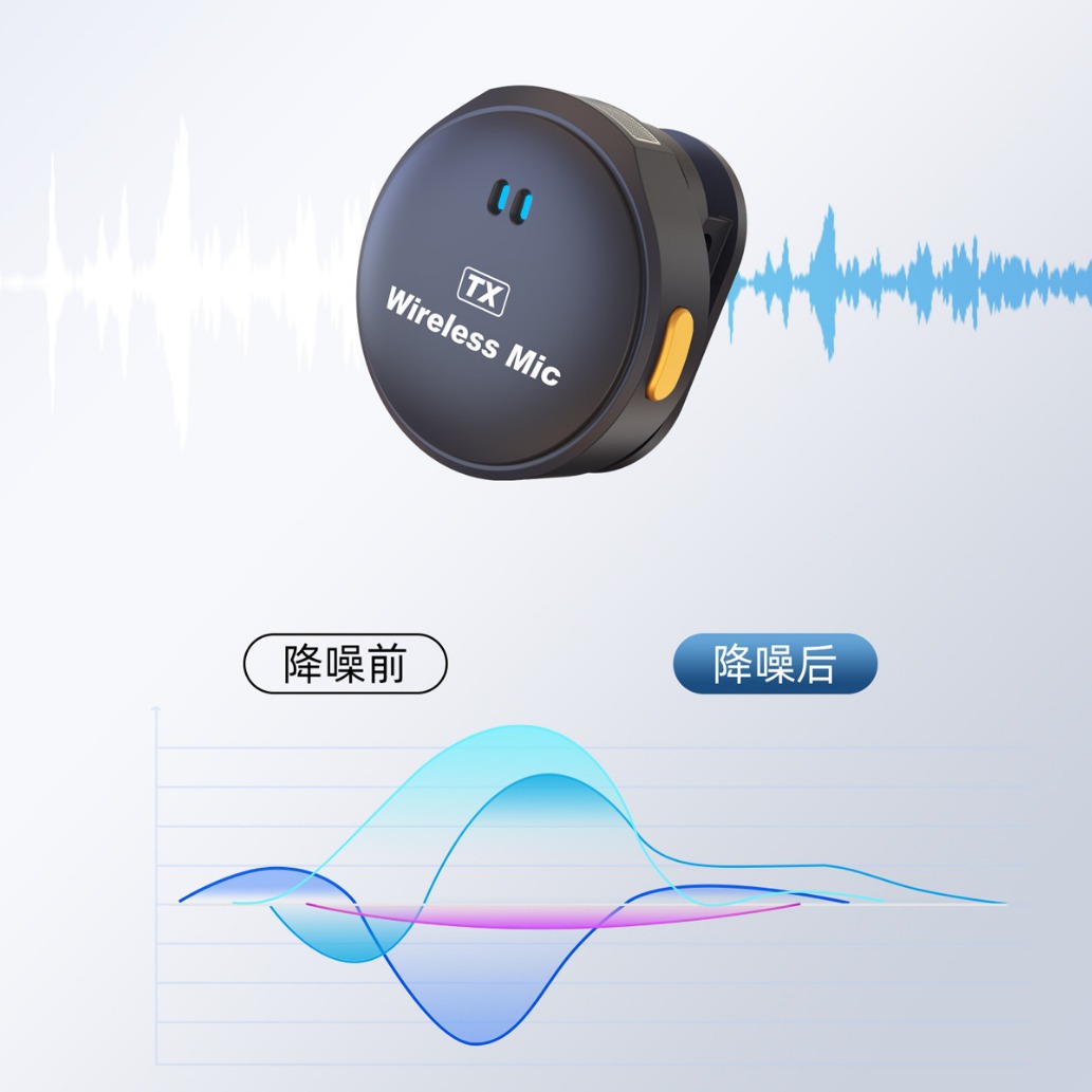 New Q8 button type round wireless lavalier microphone outdoor live broadcast mobile phone bluetooth noise cancelling radio one. 