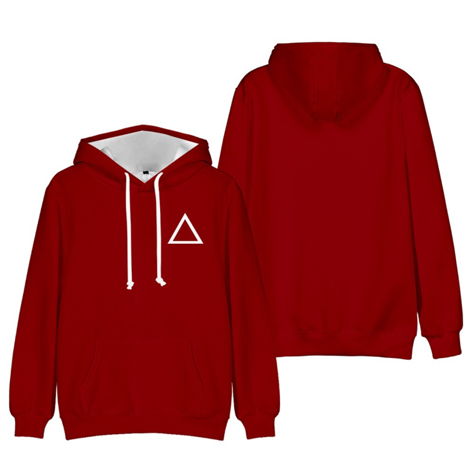 Squid Game Pullover Anti-fade Squid Game Themed Hoodie Outerwear Party Prop. 