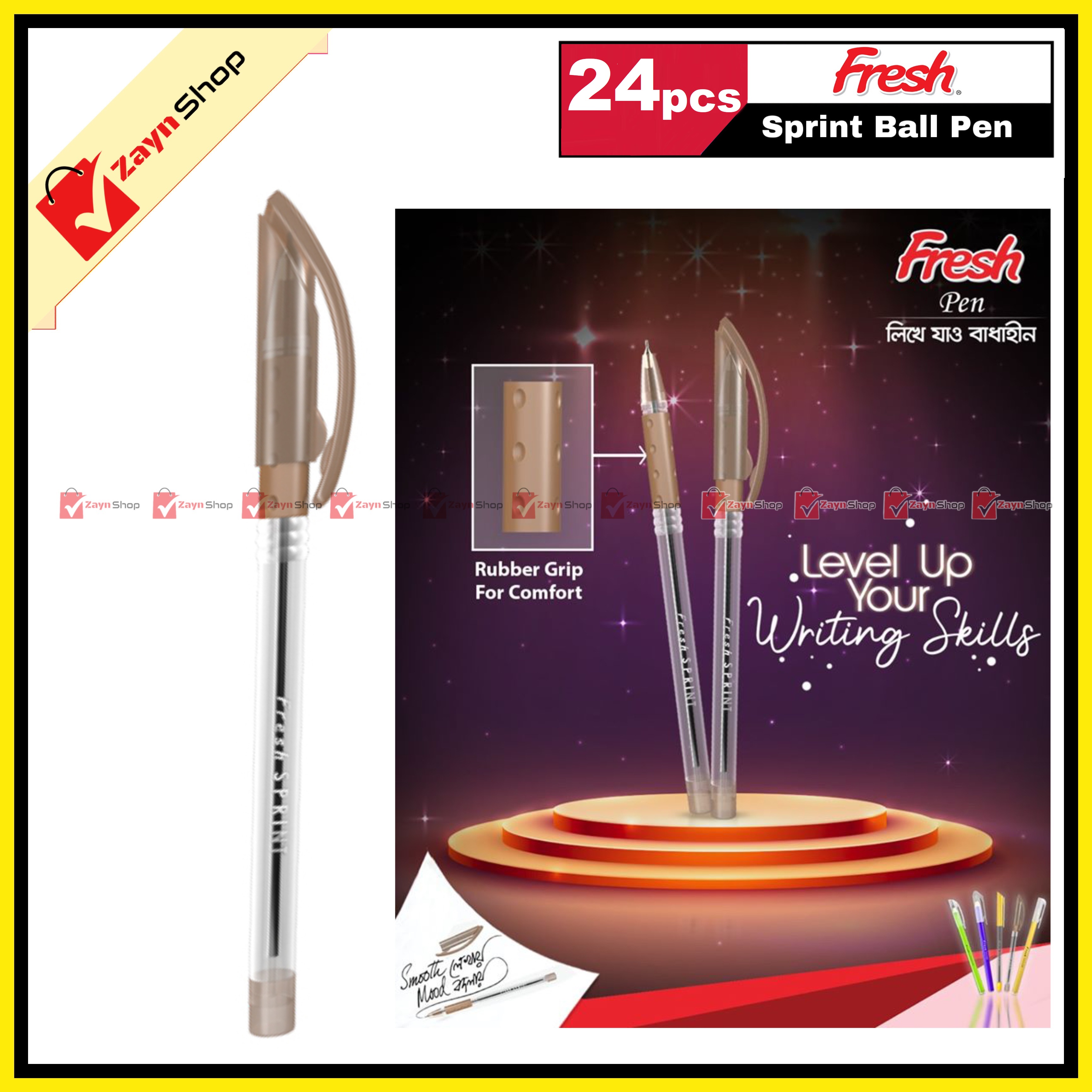 Fresh Sprint Ball Pen 0.6mm pack of 24 pcs. 