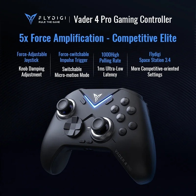 Original Flydigi Vader 4 Pro Gamepad Athletic Elite Handle Wireless Gaming Controllers With Hall Rocker For Xbox Steam Pc Custom. 