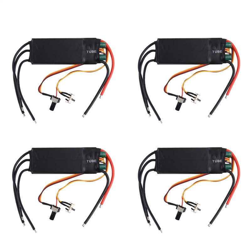 4X DC6-24V 1000W BLDC 3 Phase DC Brushless Motor Driver Hallless DC Motor Drive Board Speed Controller Regulator