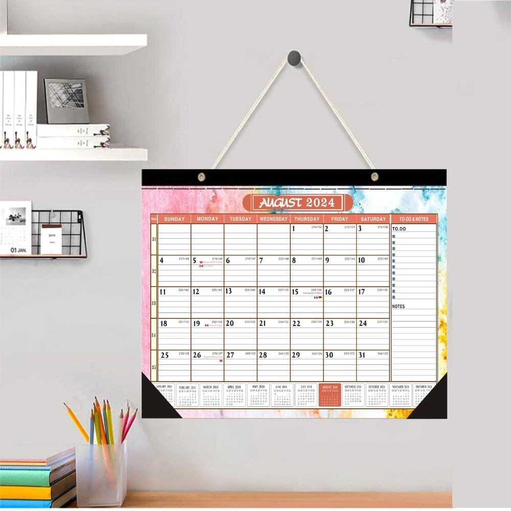 Desk Calendar Month Desktop Calendar 2024-2025 17" x 11.5" inch Large Desk Calendars, Large Wall Calendar Desktop Calendar 2024 - Office Calendar Classroom Calendar Desk Planner Desk Calender