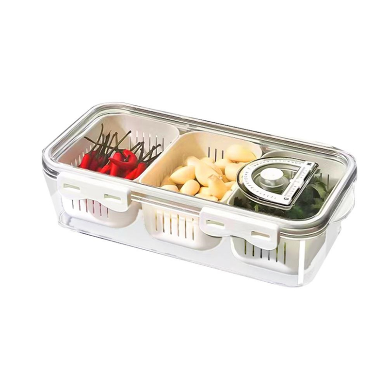 Snack Box Container Reusable Snackle Containers Outdoor Fruit Boxes Snack Plates Storage Container with Lid A