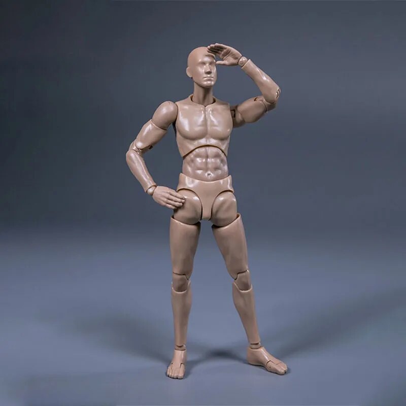 DAMTOYS DPS01 1/12 Scale Drawman Action Figure Model 14.5cm Male Flexible Joint Body for Painting Exercise
