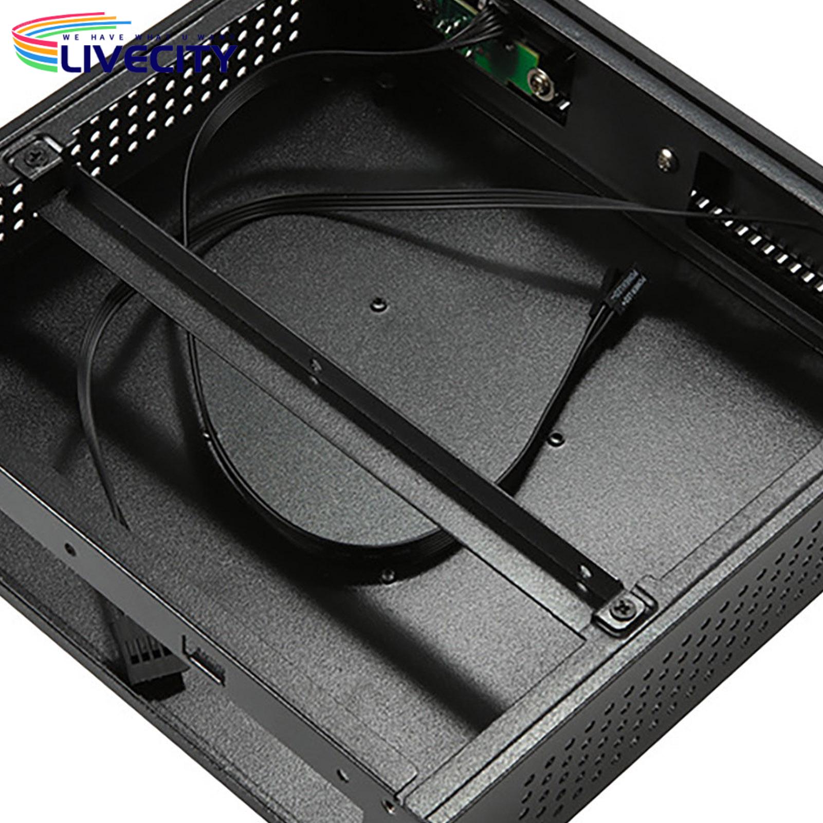 Portable Pc Chassis Compact Mini Pc Case with Wi-fi Usb 2.0 for Thin-itx Motherboard Portable Desktop Chassis for Htpc Pc Accessories for Sale Mini Computer Case. 