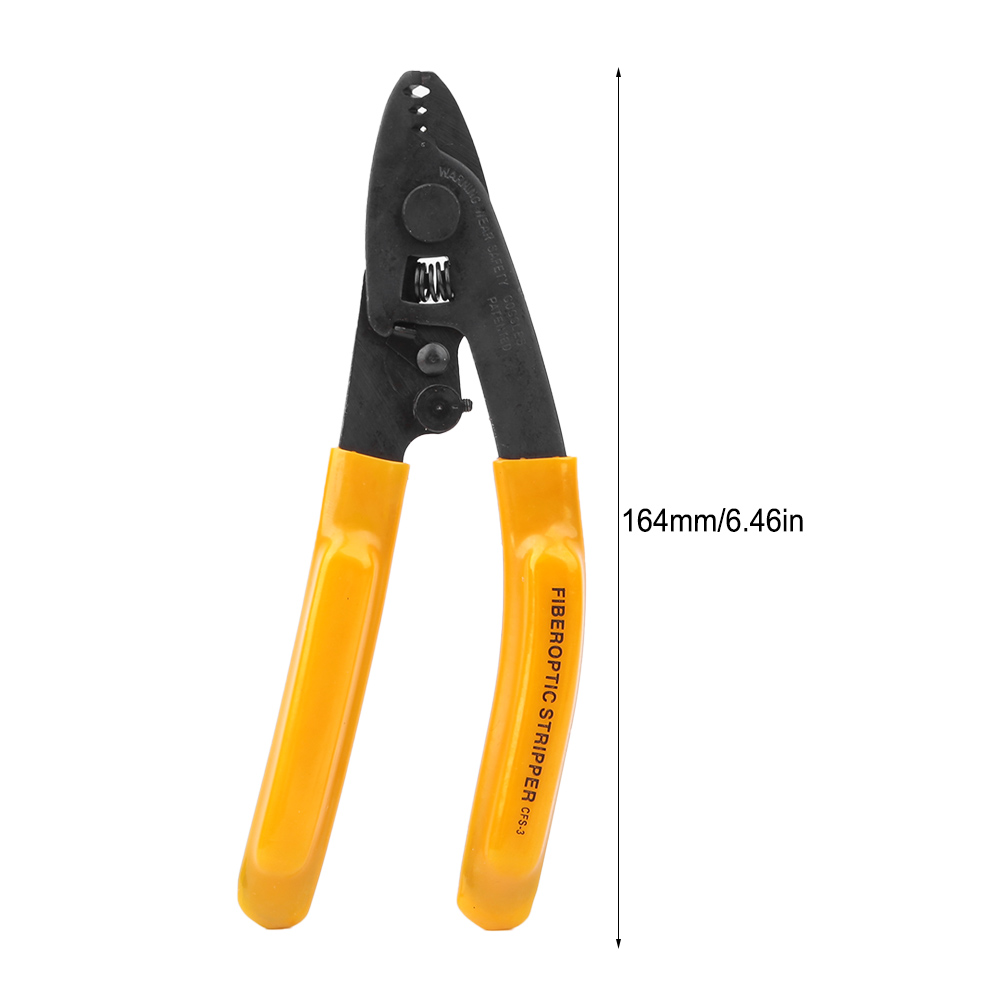 Hand Stripper Fiber Optic Stripping Pliers 3 Port Hole Ergonomic with Hex Socket Wrench. 